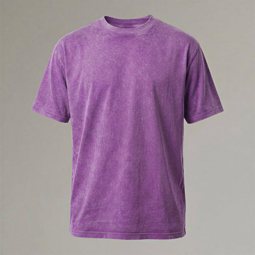 (New) Vintage Washed Oversized Tee - Purple