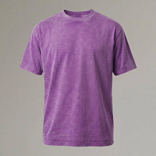 (New) Vintage Washed Oversized Tee - Purple