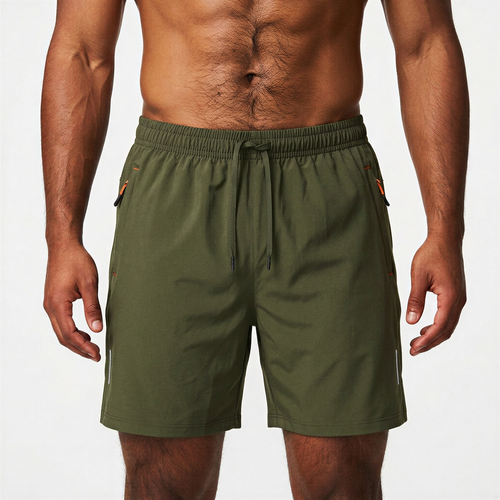 Men’s Performance Shorts with Zippered Pockets 7"