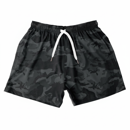 Black Camo Shorts