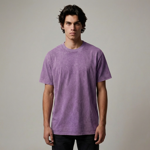 (New) Vintage Washed Oversized Tee - Purple