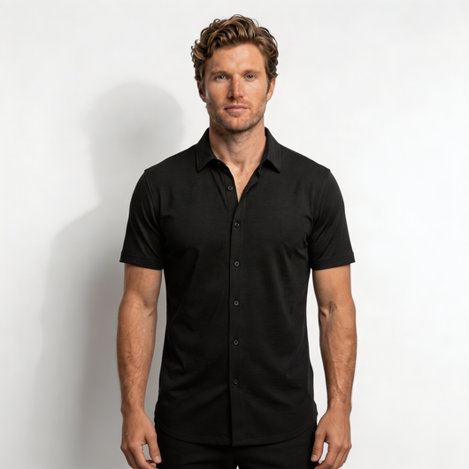 Slim Fit Stretch Short Sleeve Shirt