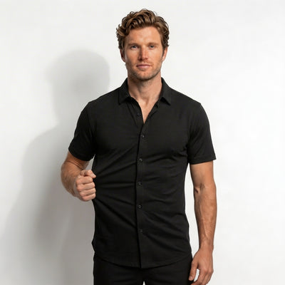 Slim Fit Stretch Short Sleeve Shirt – Aurela