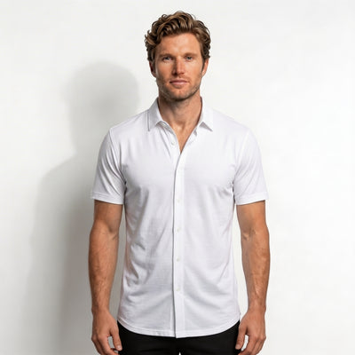 Slim Fit Stretch Short Sleeve Shirt