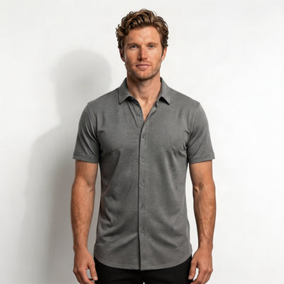 Slim Fit Stretch Short Sleeve Shirt