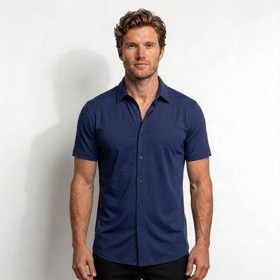 Slim Fit Stretch Short Sleeve Shirt