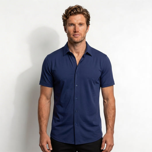 Slim Fit Stretch Short Sleeve Shirt