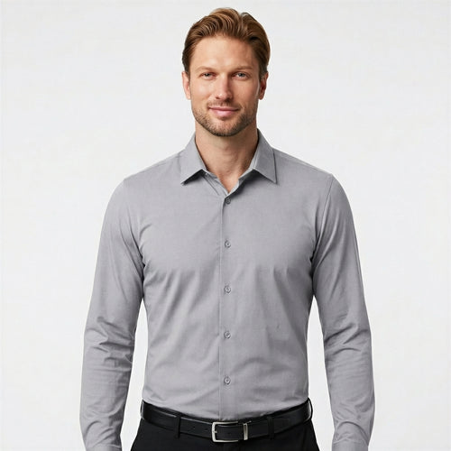 Stretch Slim Fit Long Sleeve Button Down