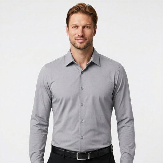 Stretch Slim Fit Long Sleeve Button Down