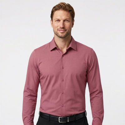 Stretch Slim Fit Long Sleeve Button Down