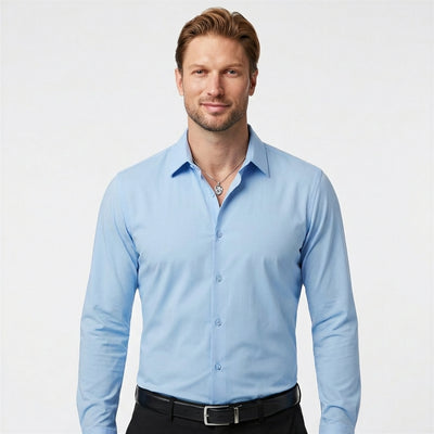 Stretch Slim Fit Long Sleeve Button Down