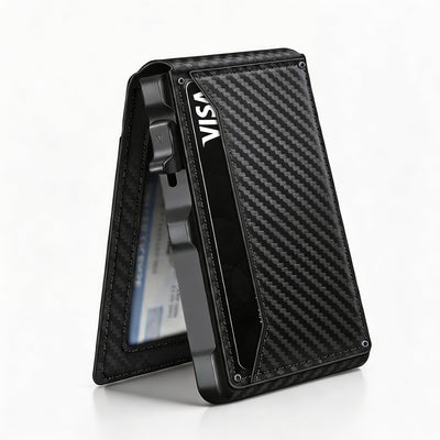 Minimalist RFID Slim Wallet with Money Clip