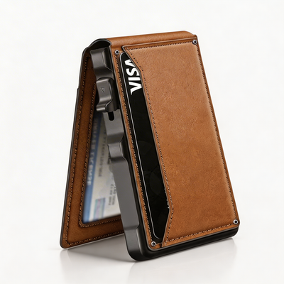 Minimalist RFID Slim Wallet with Money Clip