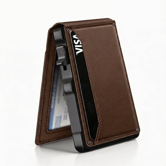 Minimalist RFID Slim Wallet with Money Clip