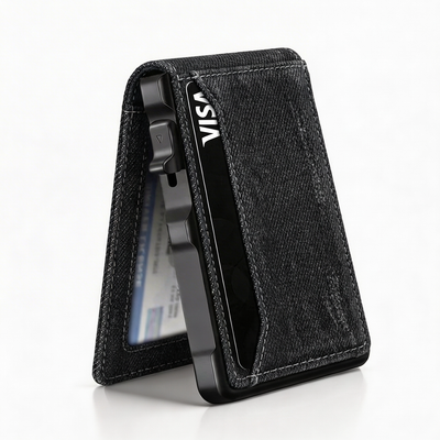 Minimalist RFID Slim Wallet with Money Clip